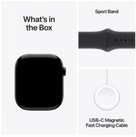 Apple Watch 10 46mm Black Sport Band M/L MWWQ3