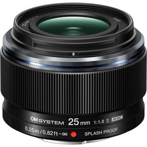 口豪奢 OM System M Zuiko Digital 25mm F1 8 II Black レンズ(単焦点)