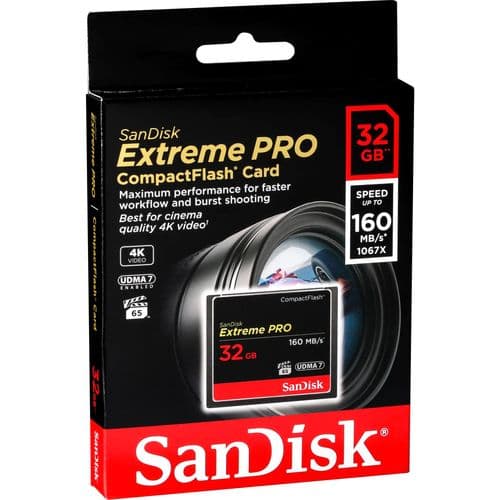 Sandisk 32GB Extreme Pro 160MB/s CF