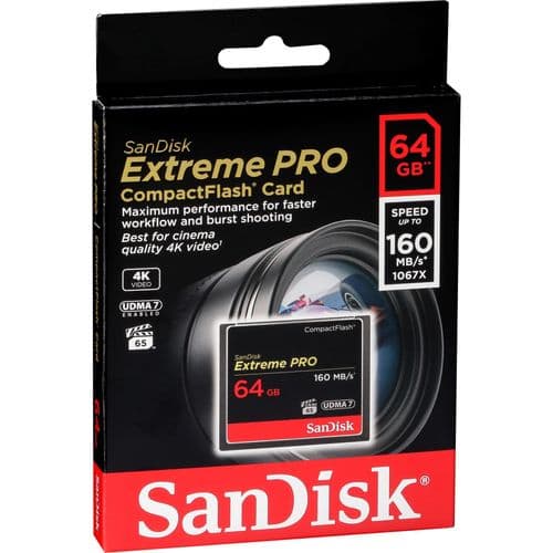 Sandisk 64GB Extreme Pro 160mb/s CF