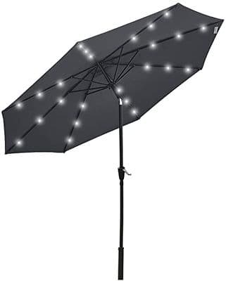 2.7mtr LED Crank & Tilt Parasol