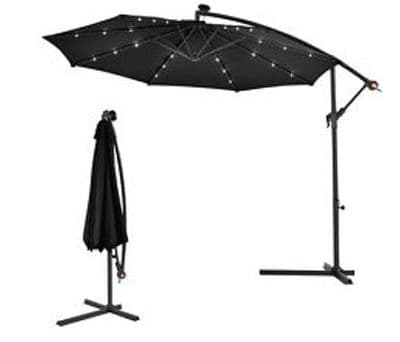 3m Light Up Cantilever Parasol