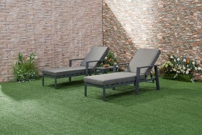 The Antigua Range Luxury Sunbed & Drinks Table