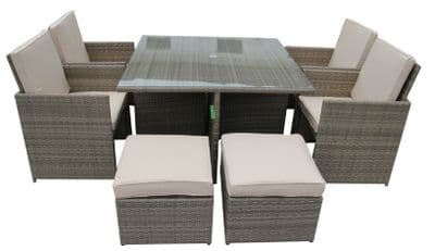 The Deluxe 4 Seater Cube Dining Suite