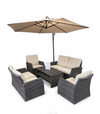 The Rose Sofa Suite Promotion with FREE Cantilever Parasol