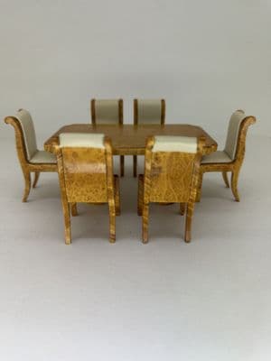 1/24th Scale Maple Burr 1930’s furniture