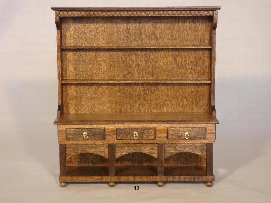12b Three-Drawer High Dresser