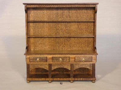 12b. Three-Drawer High Dresser