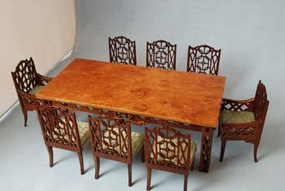 193. Chinese Chippendale Dining Set