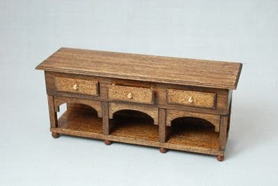 25b. Three-Drawer Low Dresser