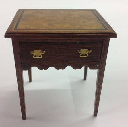 309. Square Inlay Side Table
