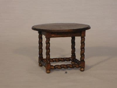 35. Round Barley Twist Table
