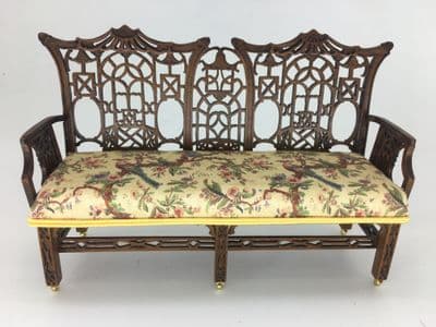 Chinoiserie settee.