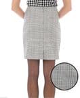 Relco Womens Prince of Wales Checked Fitted Skirt 60s Mod Skin Ska Skinbryd