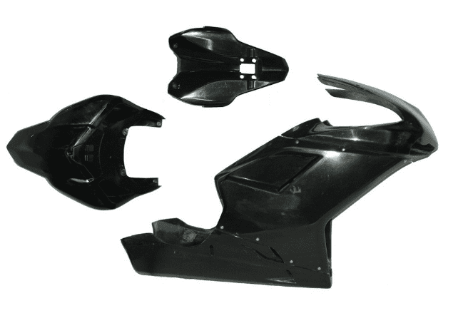 CRC Fairings | Ducati 1098/1198/848 CORSE Complete Set of Race Fairings & Seat Fairing inc. Airtubes (std seatpad)