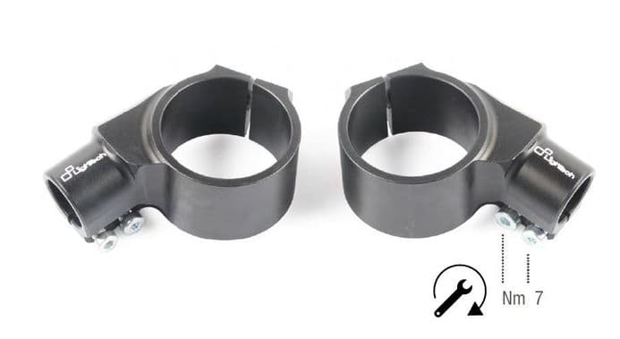 LighTech Clip-On's / Handlebar Holders with +20mm Offset / 0mm Height