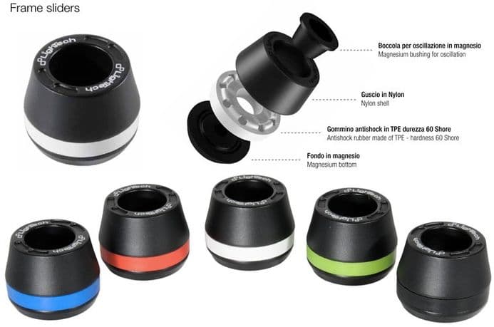 LighTech Colour Shock Absorbers for Frame Sliders - Main Image