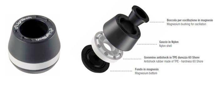 LighTech Frame Protection/Sliders Ducati Multistrada 1200S 10-12