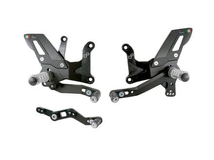 LighTech Kawasaki ZX-4RR 2023> Adjustable "TRACK" Rearsets