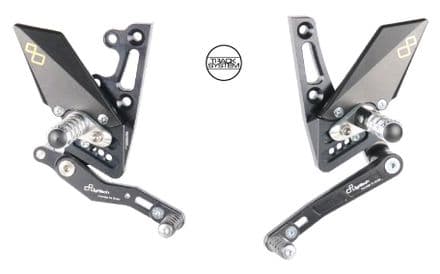 LighTech Triumph Speed Triple 1050 / 1050R 2011 - 2018 Adjustable Rearsets