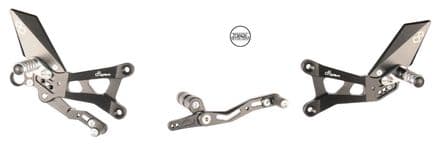 LighTech Yamaha YZF R6 2017> Adjustable Rearsets