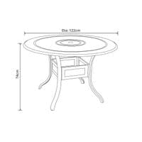 Hartman Amalfi 4 Seat Dining Set