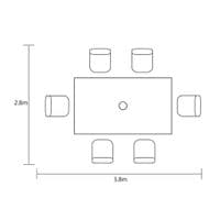 Hartman Arley 6 Seat Dining Set