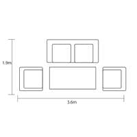 Hartman Eden 2 Seat Sofa Lounge Set