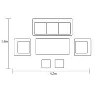 Hartman Eden 3 Seat Sofa Lounge Set