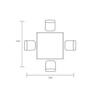 Hartman Eden 4 Seat Dining Set