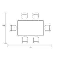 Hartman Eden 6 Seat Dining Set