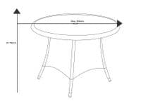 Hartman Eton 4 Seat Round Dining Set