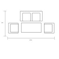 Hartman Sahara 2 Seat Sofa Lounge Set