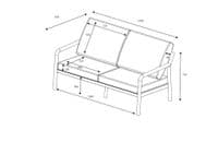 Hartman Sahara 2 Seat Sofa Lounge Set