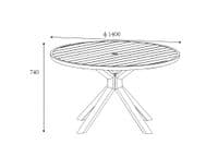 Hartman Sahara 6 Seat Round Set