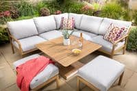 Hartman Sahara Square Casual Dining Set with Adjustable Table