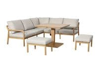 Hartman Sahara Square Casual Dining Set with Adjustable Table