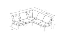 Hartman Sahara Square Casual Dining Set with Adjustable Table