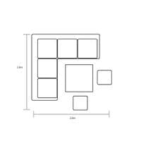 Hartman Sahara Square Casual Dining Set with Adjustable Table