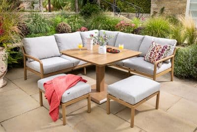 Hartman Sahara Square Casual Dining Set with Adjustable Table