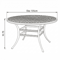 Hartman Tuscany 6 Seat Round Dining Set