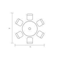 Hartman Tuscany 6 Seat Round Dining Set