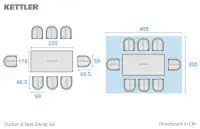 Kettler Durban 8 Seat Dining Set