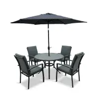 LG Outdoor Turin 4 Seat Dining Set