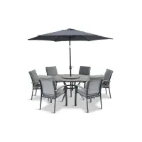 LG Outdoor Turin 6 Seat Dining Set