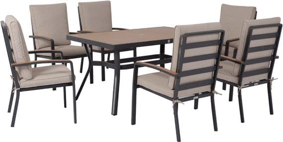 W Living Panama 6 Seat Dining Set