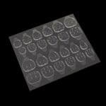 1 sheet 24 Tab Sticker Glue Adhesive Nail Tape Double sided Gel Clear Nails Tip