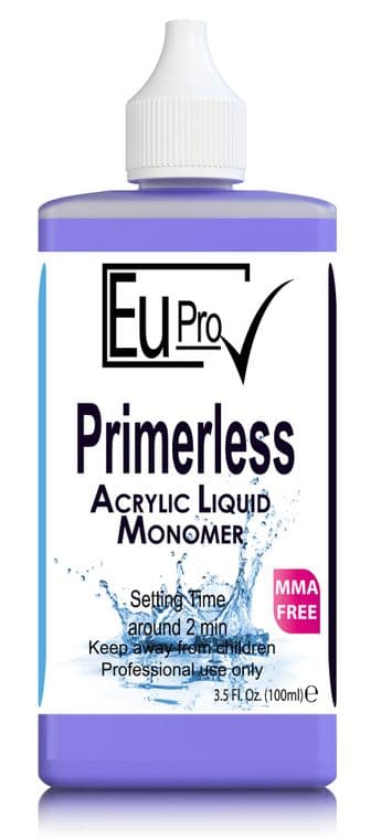 100ml Primerless Acrylic Liquid Monomer Salon Nails Requires Nail Powder