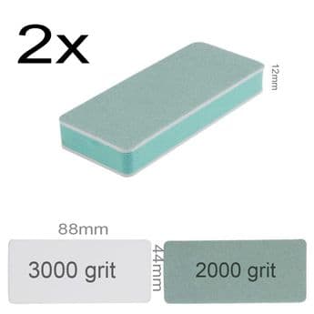 2 x Buffing Fine Shiner Nail File buffer Shine Grit Foam Files salon nails Manicure