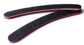 2x Chunky Banana Salon Nail File 100/180 grit Files Manicure Pedicure Nails